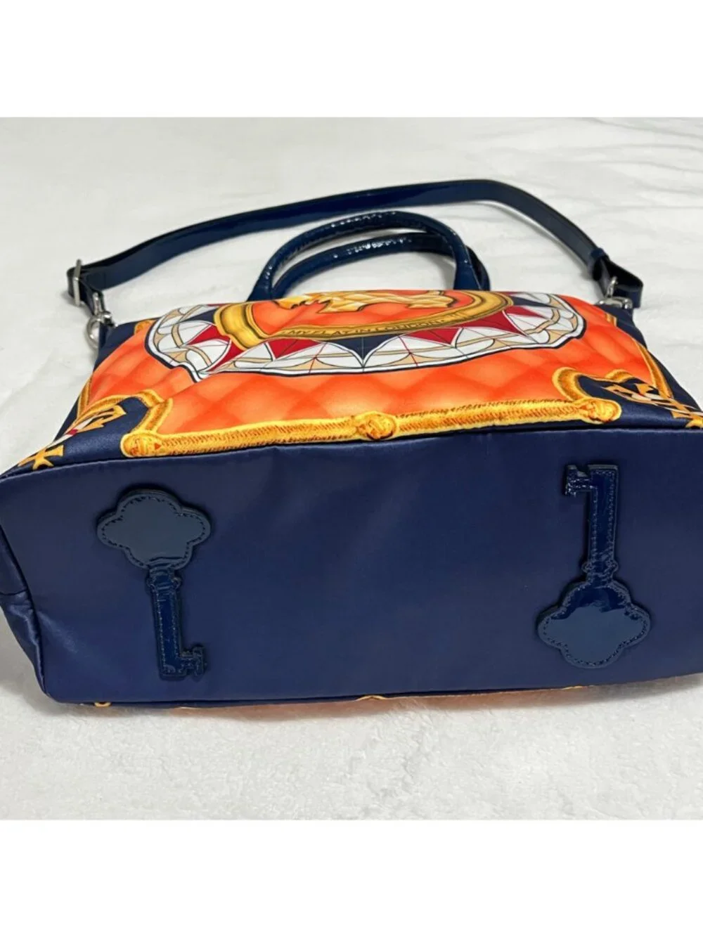 My Flat In London Oxfordshire Scottie Dog Satchel NWT Maximalist Preppy Bag $275
